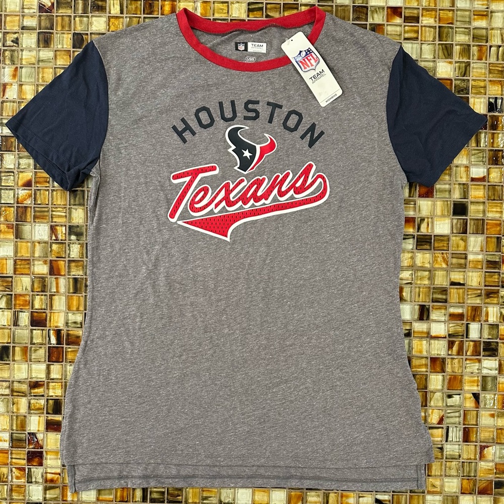 NWT Women’s HOUSTON TEXANS NFL Team Apparel Short Sleeve Top~NWT~Large